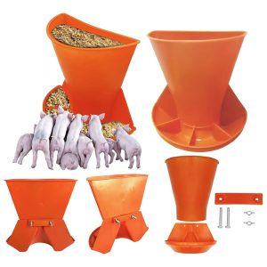 Wandmontierter Kunststofftrog für Ferkel